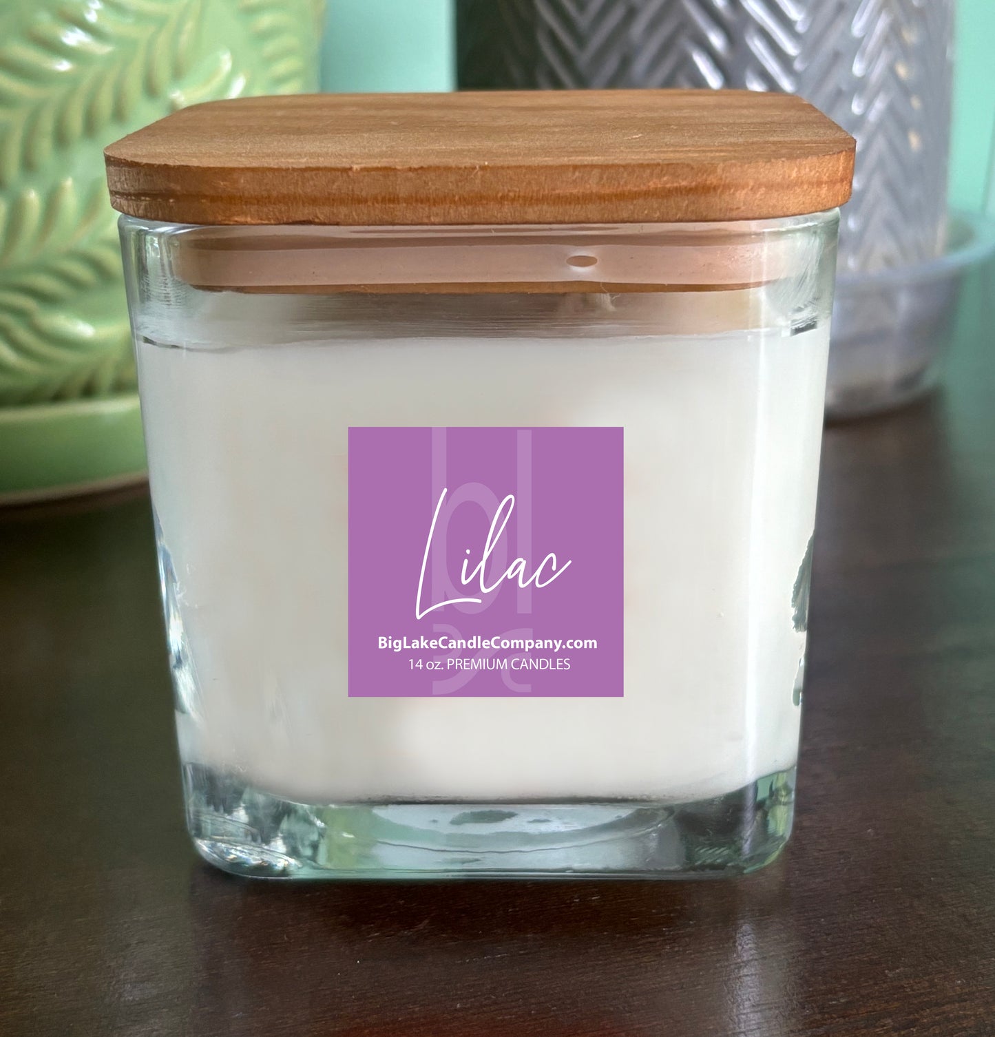 Lilac Refillable Glass Candle (14 oz.)
