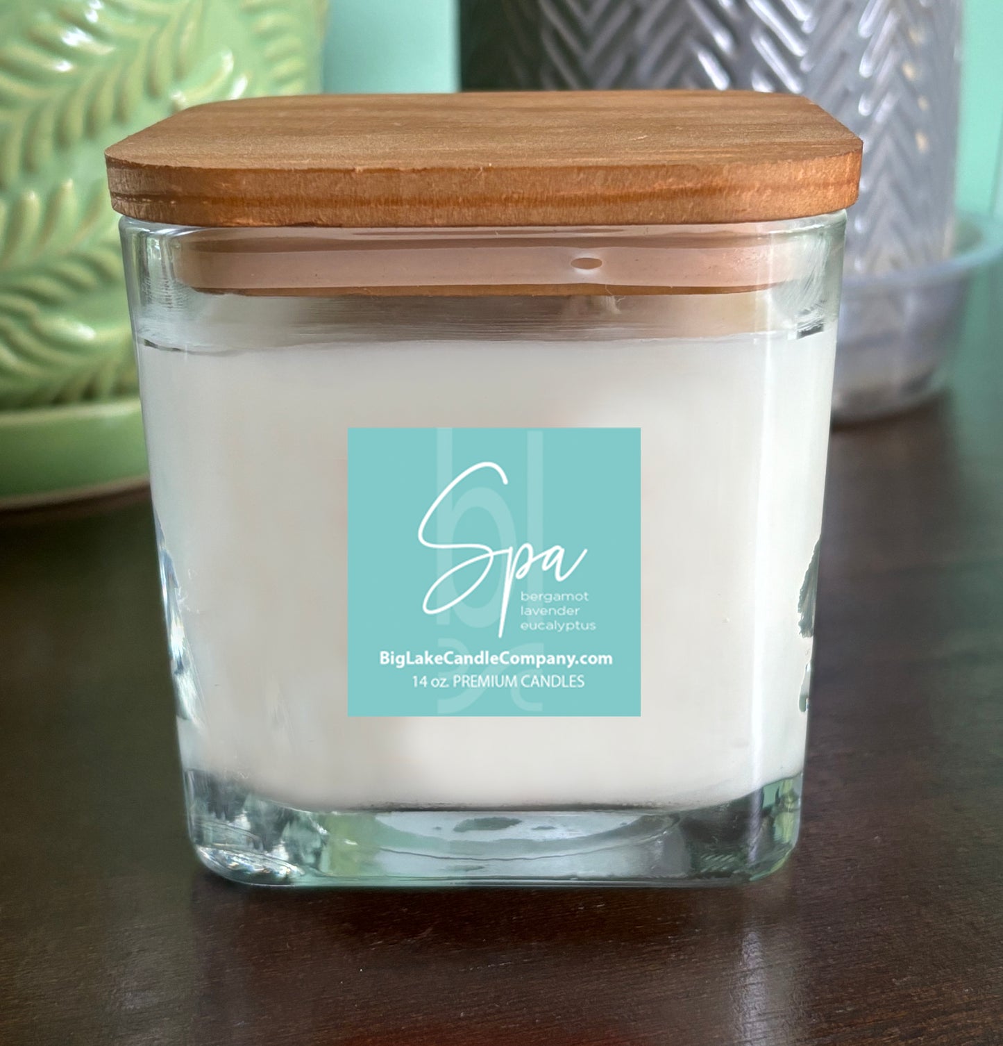 Spa Refillable Glass Candle (14 oz.)