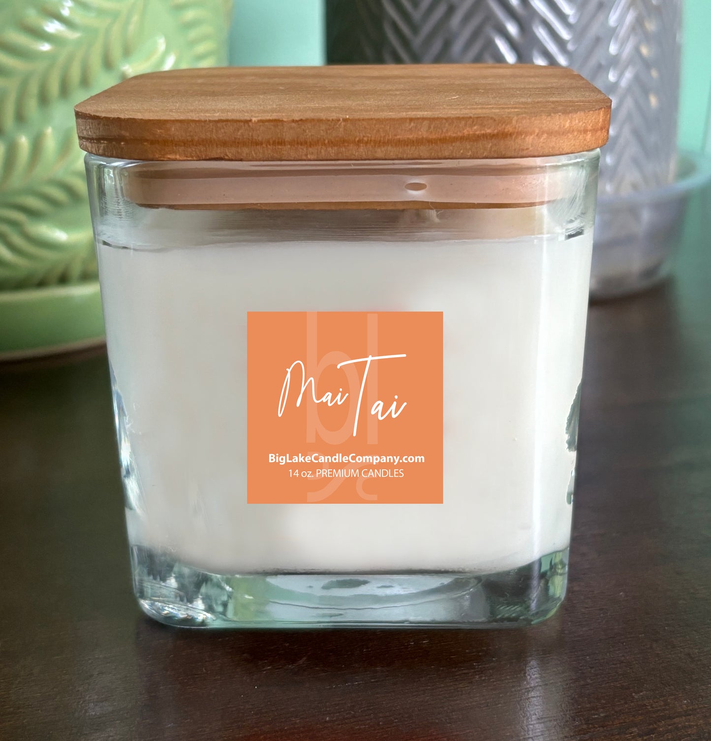 Mai Tai Refillable Glass Candle (14 oz.)
