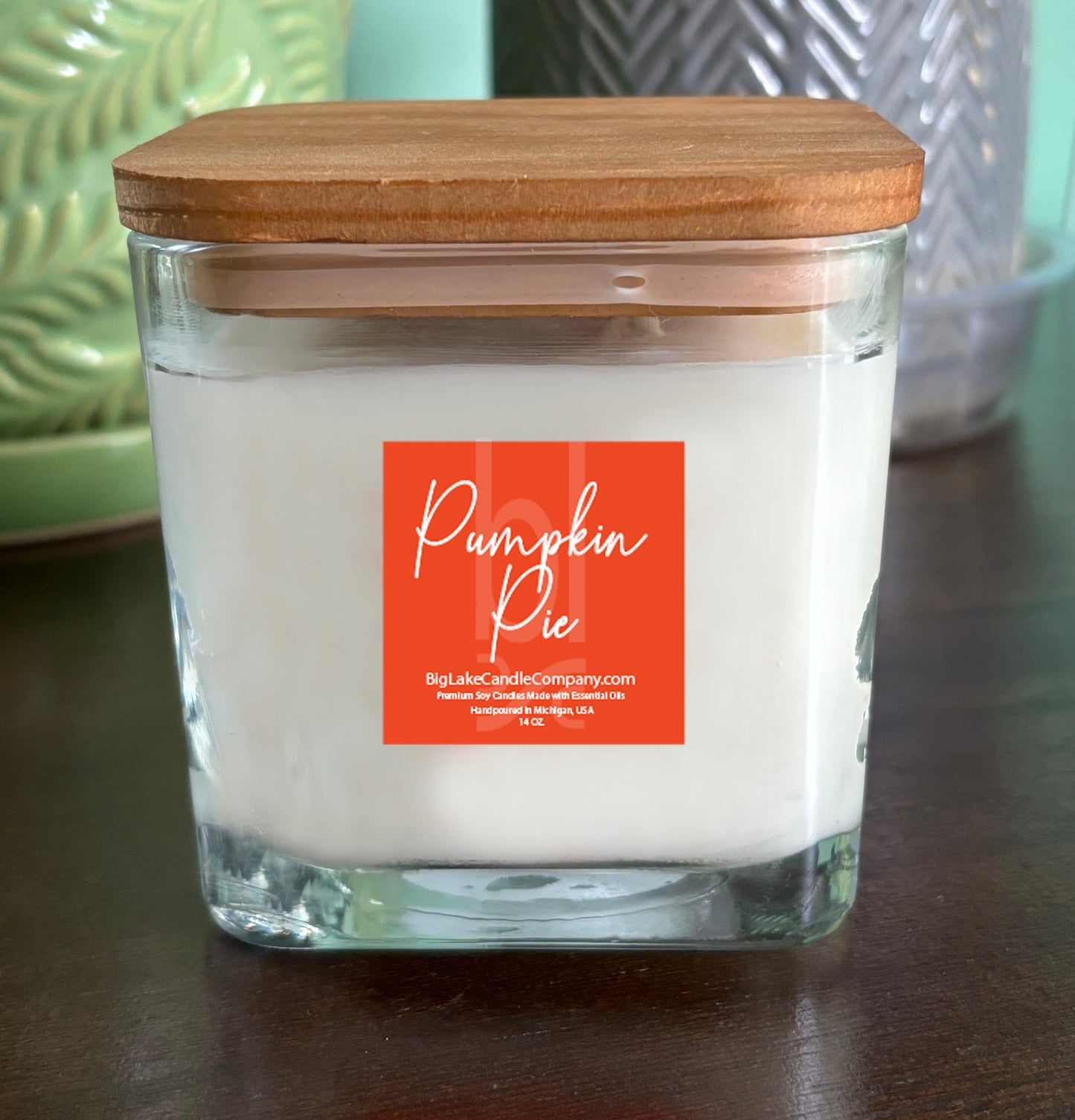 Pumpkin Pie Refillable Glass Candle (14 oz.)