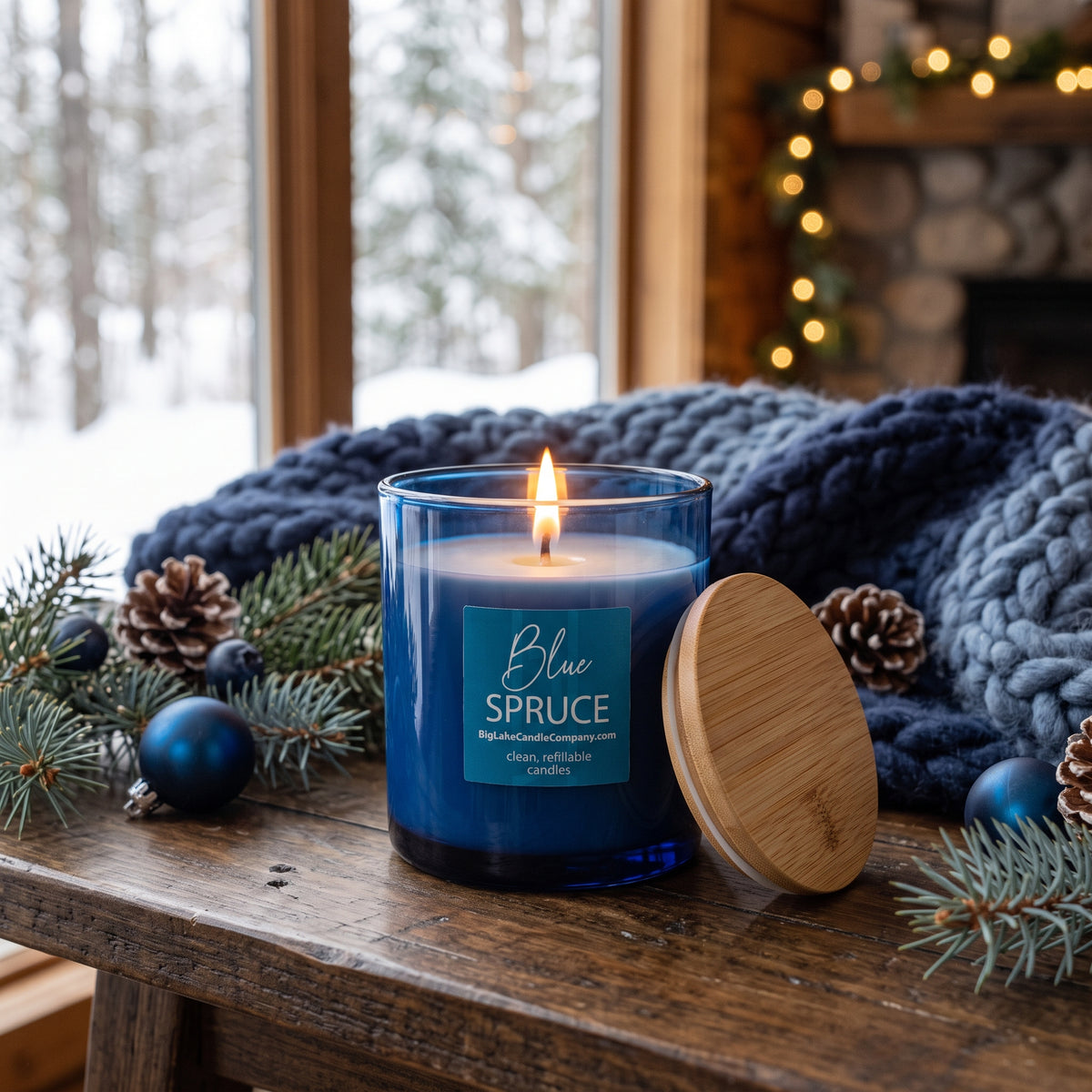 Blue Spruce — 13.5 oz Refillable Candle