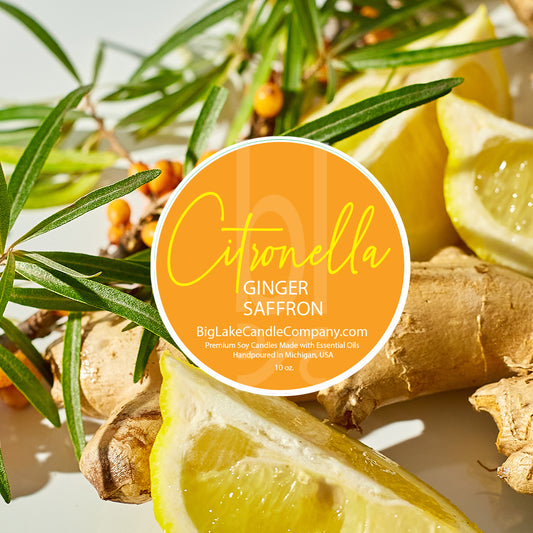 Ginger Saffron Outdoor Citronella Candles