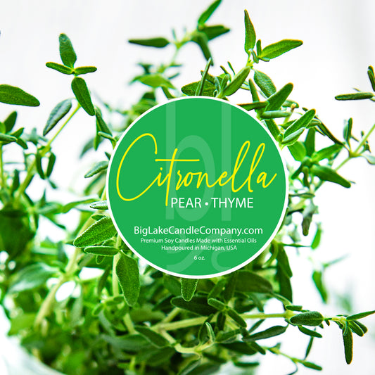 Pear and Thyme Outdoor Citronella Candles