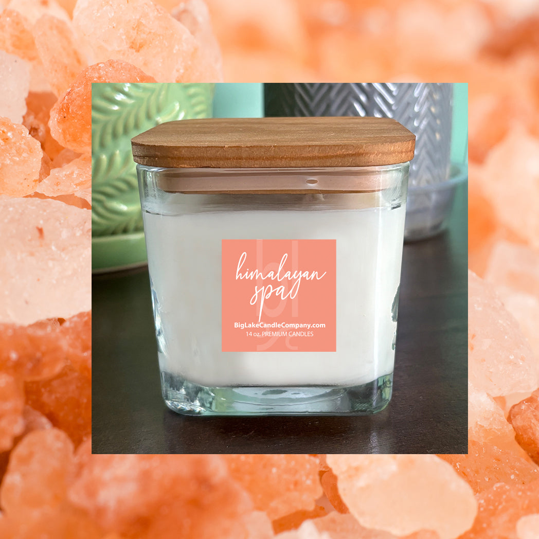 Himalayan Spa Refillable Glass Candle (14 oz.)