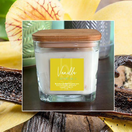 Vanilla Refillable Glass Candle (14 oz.)