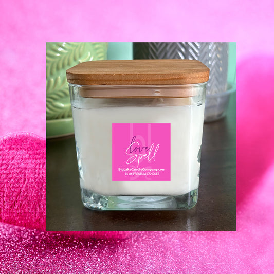 Love Spell Refillable Glass Candle (14 oz.)