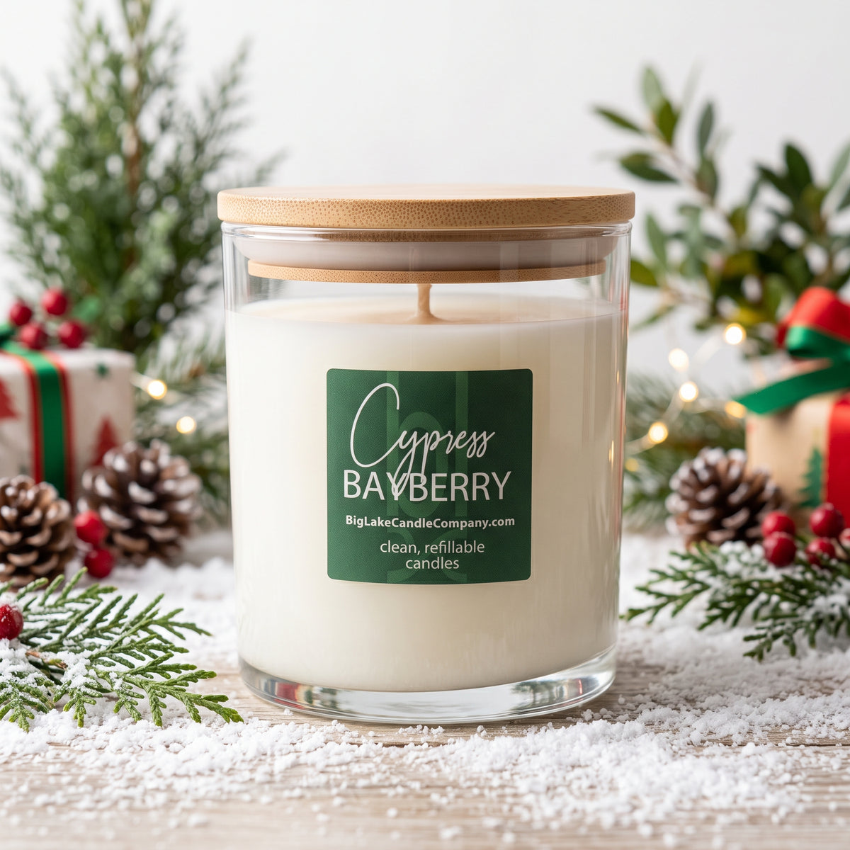 Cypress Bayberry — 13.5 oz Refillable Candle