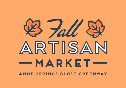Charlotte! Meet Us at the Anne Springs Close Greenway Fall Artisan Market — Booth #69