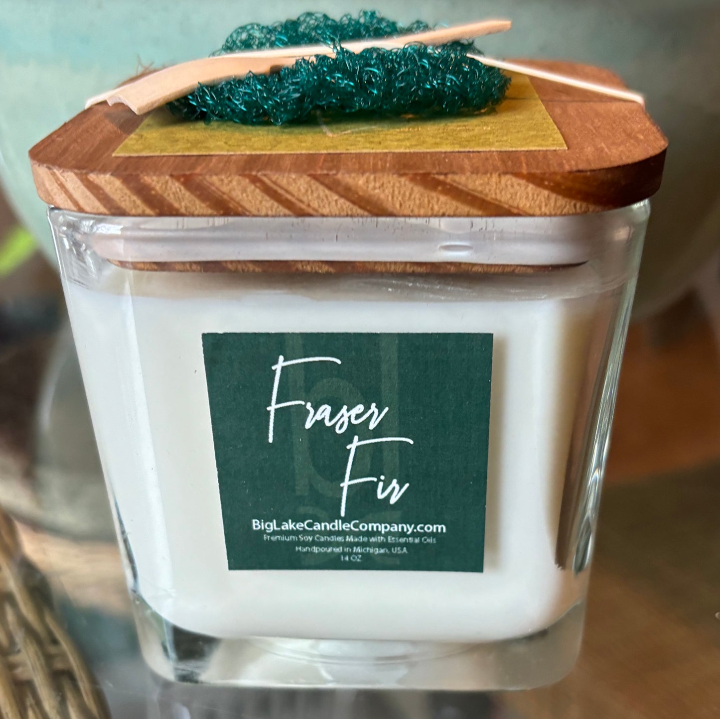 Fraser Fir Refillable Glass Candle (14 oz.)