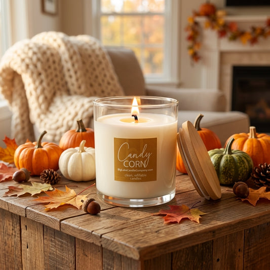 Candy Corn — 13.5 oz Refillable Candle