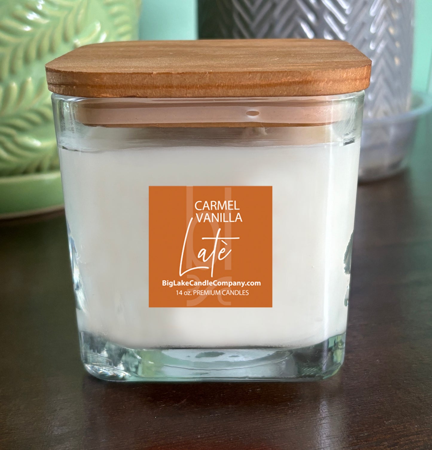 Carmel Vanilla Late Refillable Candle (14 oz.)