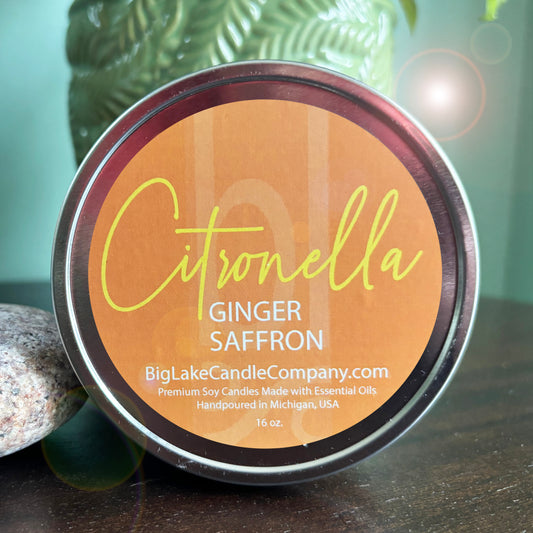 Ginger Saffron Outdoor Citronella Candles