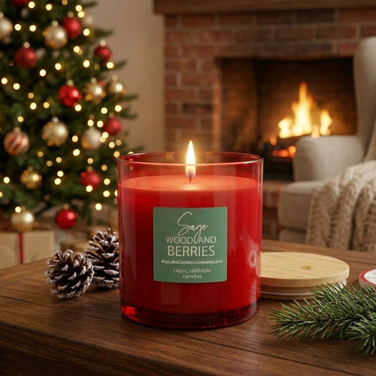 Sage Woodland Berries — 13.5 oz Refillable Candle