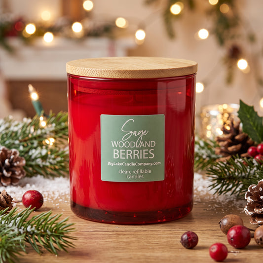 Sage Woodland Berries — 13.5 oz Refillable Candle