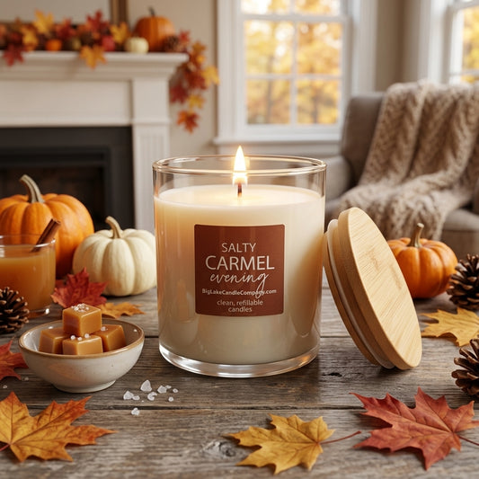 Salty Caramel Evening — 13.5 oz Refillable Candle